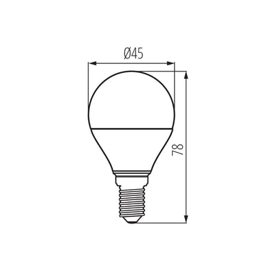 LAMPADINA LED IQ-LED G45E14 4,2W-CW - KANLUX