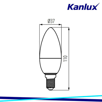 LAMPADINA LED IQ-LED C37E14 7,2W-NW - KANLUX