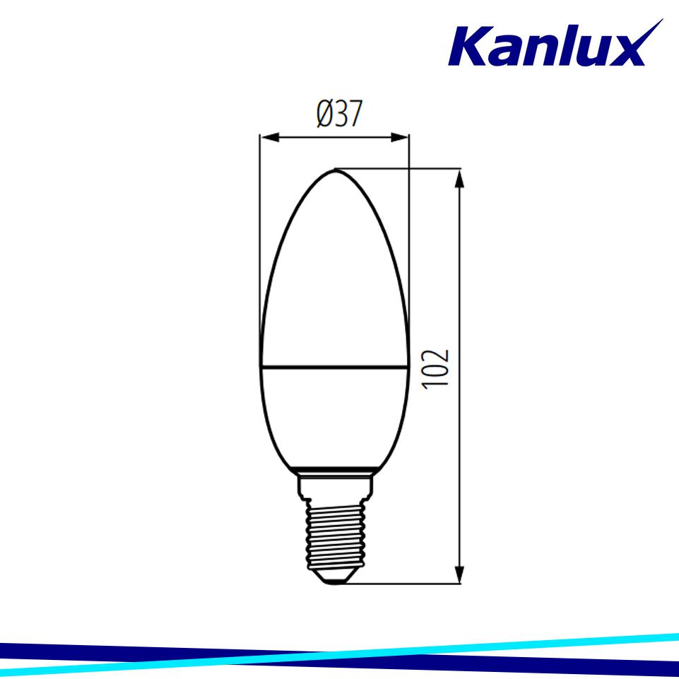 LAMPADINA LED IQ-LED C37E14 4,2W-CW - KANLUX