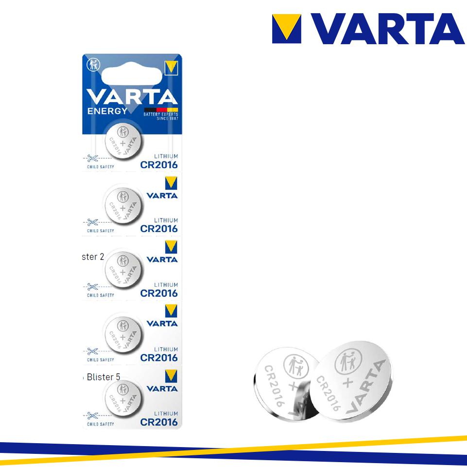 VARTA ENERGY CR2016 BLISTER 5PZ