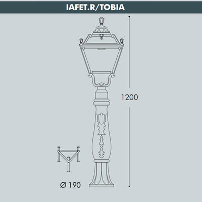 IAFET.R/TOBIA E27 POWER LED 15W CCT NERO