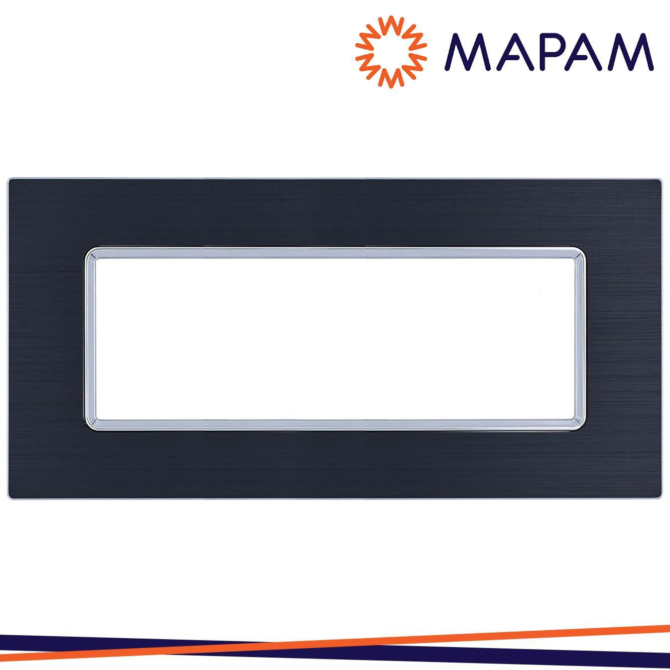 PLACCA ALLUMINIO M6007LL-1 GEM 7P NERO