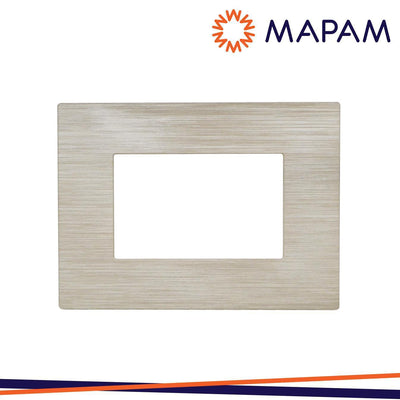 PLACCA TECNOPOLIMERO SPAZZOLATO 8003SL-4 ART 3P SABBIA