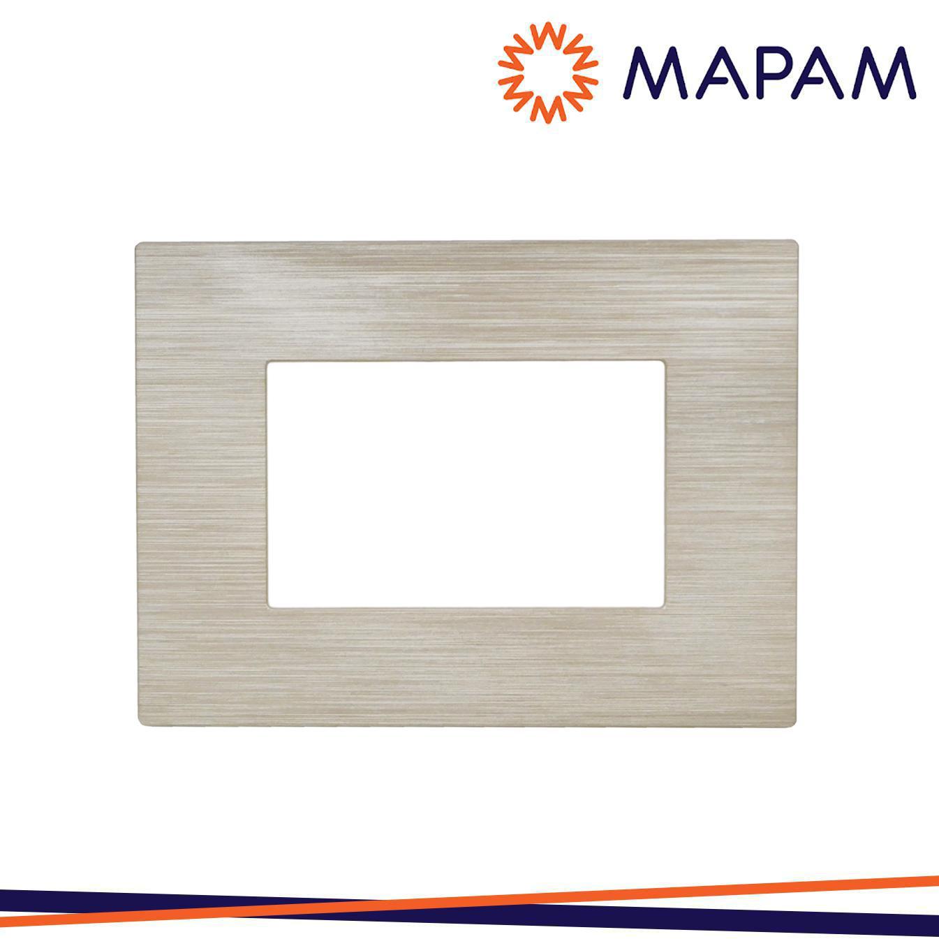 PLACCA TECNOPOLIMERO SPAZZOLATO 8003SL-4 ART 3P SABBIA