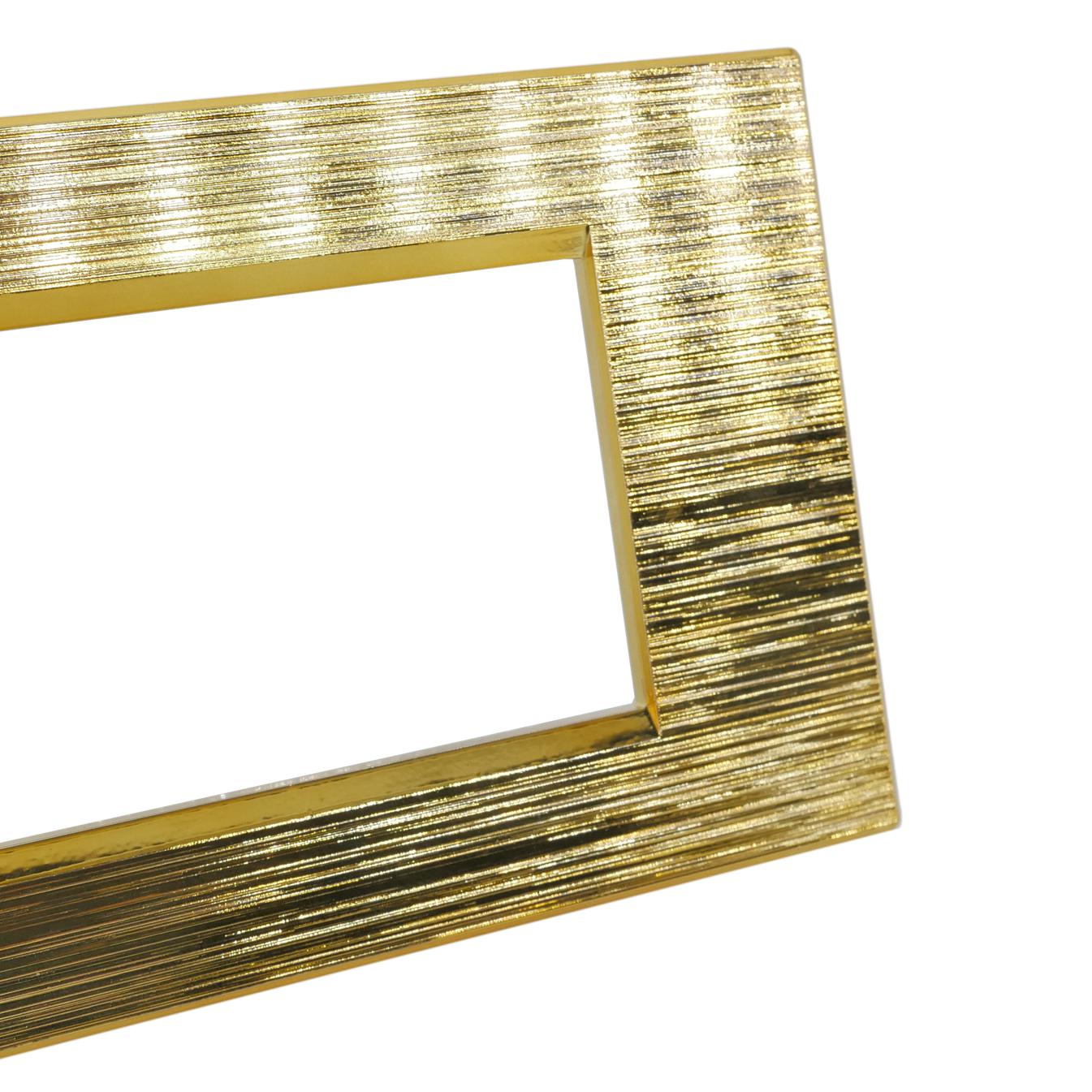 PLACCA TECNOPOLIMERO SPAZZOLATO 8003SL-5 ART 3P ORO