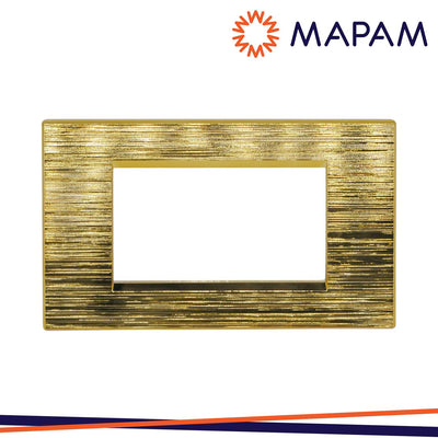 PLACCA TECNOPOLIMERO SPAZZOLATO 8004SL-5 T1-ART 4P ORO