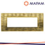 PLACCA TECNOPOLIMERO SPAZZOLATO 8007SL-5 ART 7P ORO
