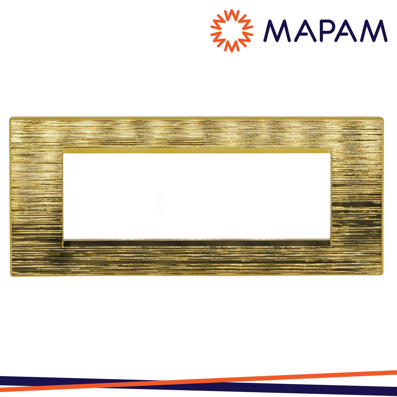 PLACCA TECNOPOLIMERO SPAZZOLATO 8007SL-5 ART 7P ORO