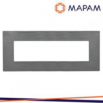 PLACCA TECNOPOLIMERO SPAZZOLATO 8007SL-8 T1-ART 7P GRIGIO
