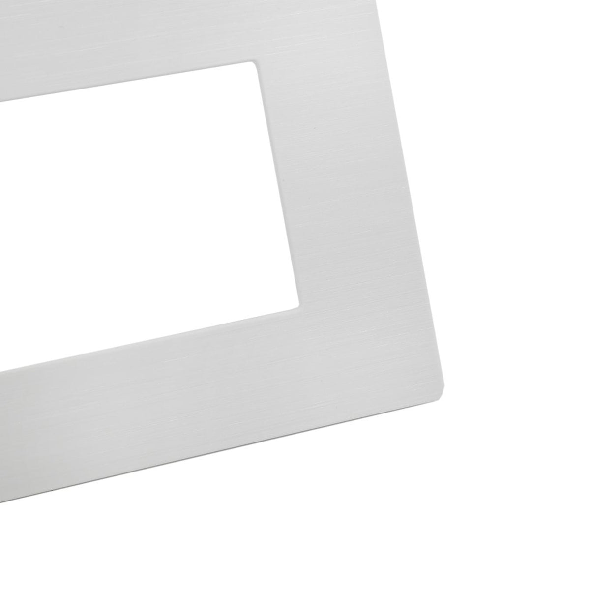 PLACCA TECNOPOLIMERO SPAZZOLATO M6003SL-1 T2-GEM 3P BIANCO