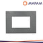 PLACCA TECNOPOLIMERO SPAZZOLATO M6003SL-8 T2-GEM 3P GRIGIO