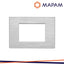 PLACCA TECNOPOLIMERO SPAZZOLATO M6003SL-9 GEM 3P SILVER