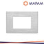 PLACCA TECNOPOLIMERO SPAZZOLATO M6003SL-9 GEM 3P SILVER