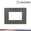 PLACCA TECNOPOLIMERO SPAZZOLATO M6003SL-24 T2-GEM 3P ANTRACI