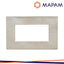 PLACCA TECNOPOLIMERO SPAZZOLATO M6004SL-4 GEM 4P SABBIA