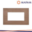 PLACCA TECNOPOLIMERO SPAZZOLATO M6004SL-14 GEM 4P BRONZO