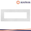PLACCA TECNOPOLIMERO SPAZZOLATO M6007SL-1 GEM 7P BIANCO