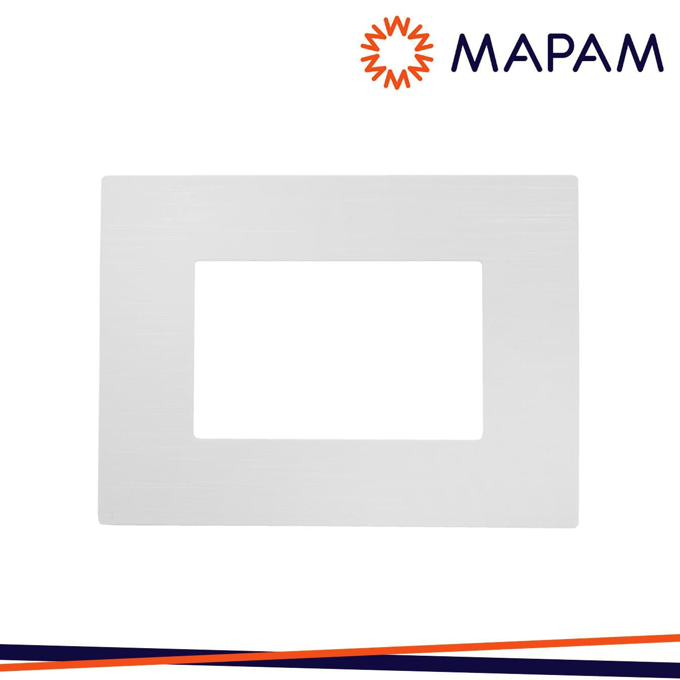 PLACCA TECNOPOLIMERO SPAZZOLATO M5003SL-1 JOY 3P BIANCO