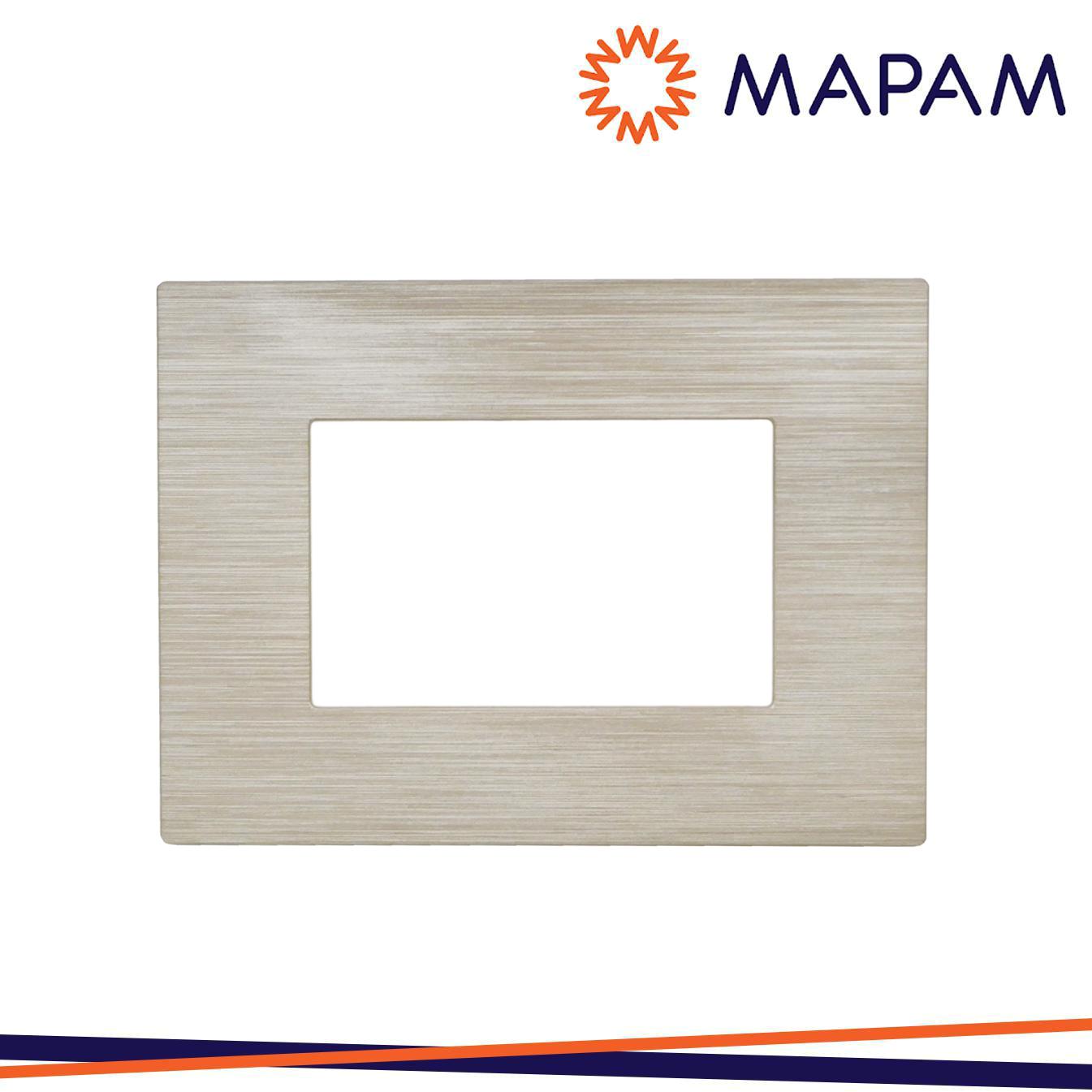 PLACCA TECNOPOLIMERO SPAZZOLATO M5003SL-4 JOY 3P SABBIA