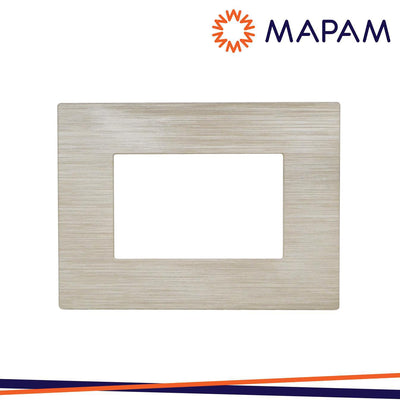 PLACCA TECNOPOLIMERO SPAZZOLATO M5003SL-4 JOY 3P SABBIA