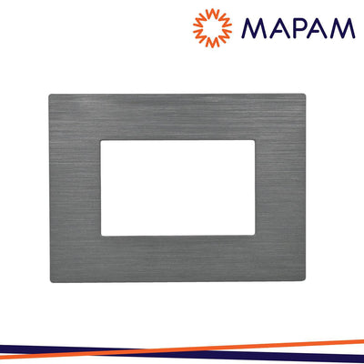 PLACCA TECNOPOLIMERO SPAZZOLATO M5003SL-8 JOY 3P GRIGIO