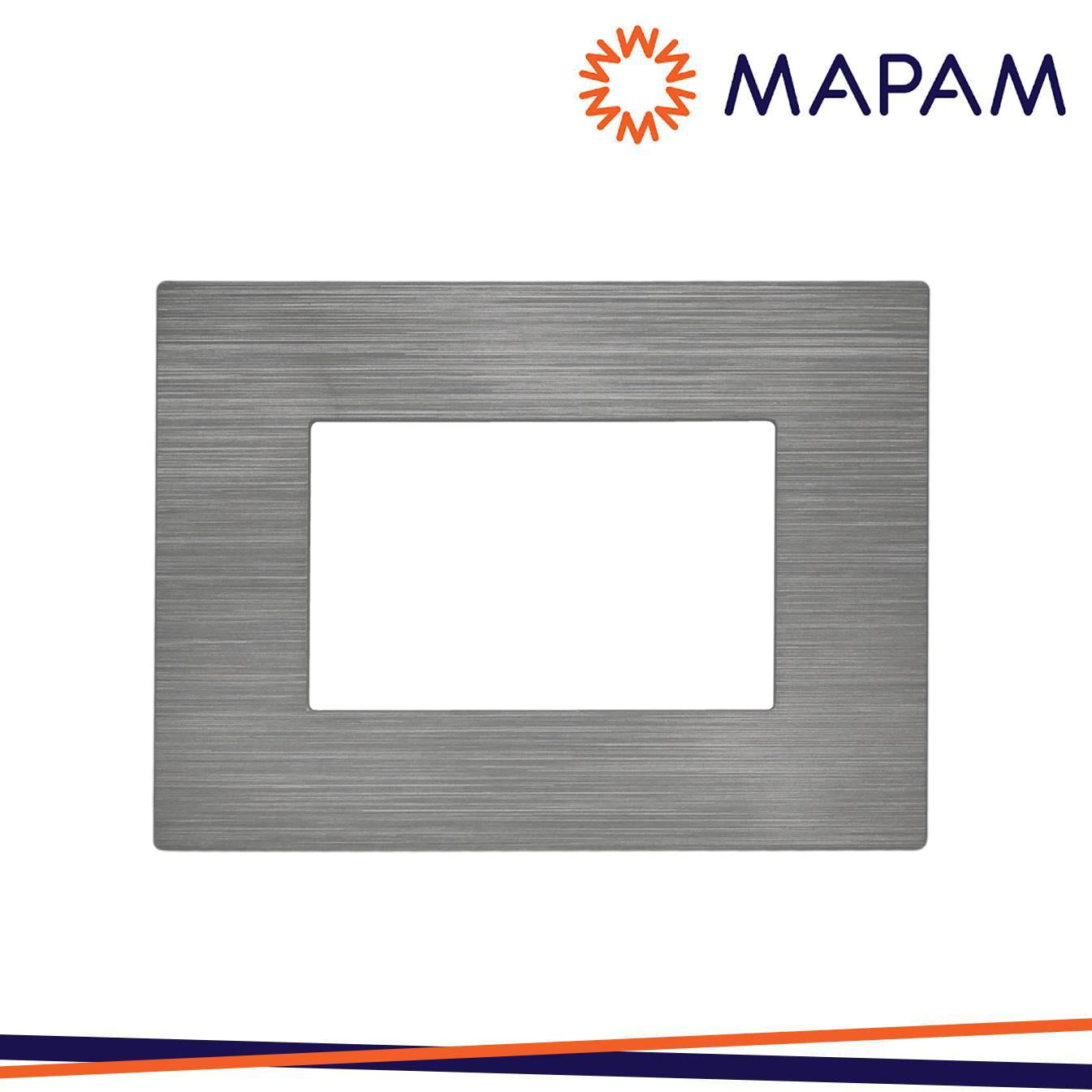 PLACCA TECNOPOLIMERO SPAZZOLATO M5003SL-20 T3-JOY 3P PLATINO