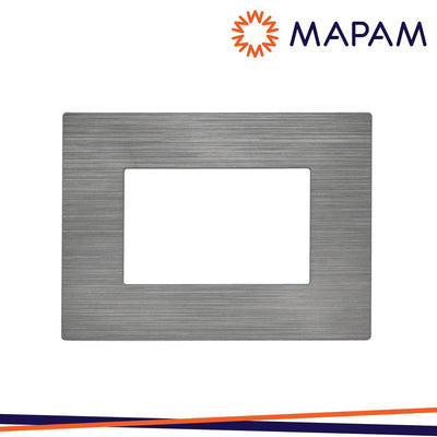 PLACCA TECNOPOLIMERO SPAZZOLATO M5003SL-20 T3-JOY 3P PLATINO