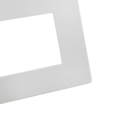 PLACCA TECNOPOLIMERO SPAZZOLATO M5004SL-1 JOY 4P BIANCO