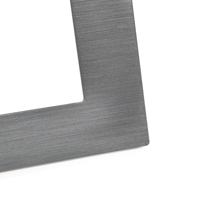 PLACCA TECNOPOLIMERO SPAZZOLATO M5004SL-8 JOY 4P GRIGIO