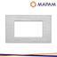 PLACCA TECNOPOLIMERO SPAZZOLATO M5004SL-9 JOY 4P SILVER