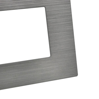 PLACCA TECNOPOLIMERO SPAZZOLATO M5004SL-20 JOY 4P PLATINO