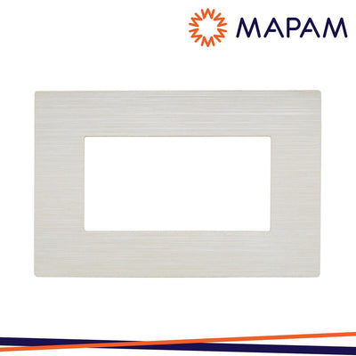 PLACCA TECNOPOLIMERO SPAZZOLATO M5004SL-21 JOY 4P PERLA