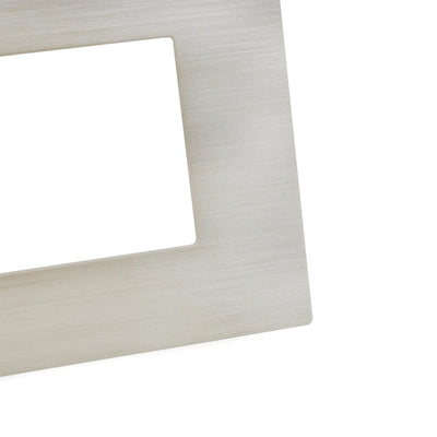 PLACCA TECNOPOLIMERO SPAZZOLATO M5004SL-21 JOY 4P PERLA