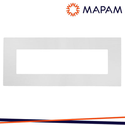 PLACCA TECNOPOLIMERO SPAZZOLATO M5006SL-1 JOY 6P BIANCO