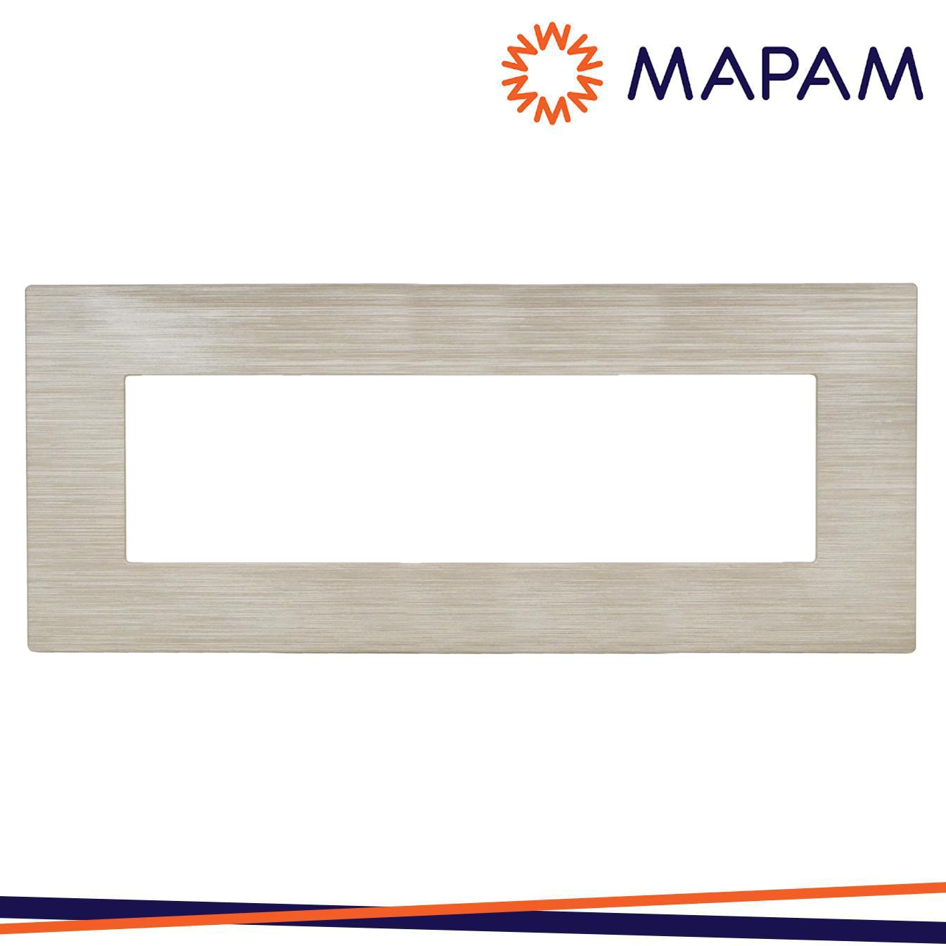 PLACCA TECNOPOLIMERO SPAZZOLATO M5006SL-4 JOY 6P SABBIA