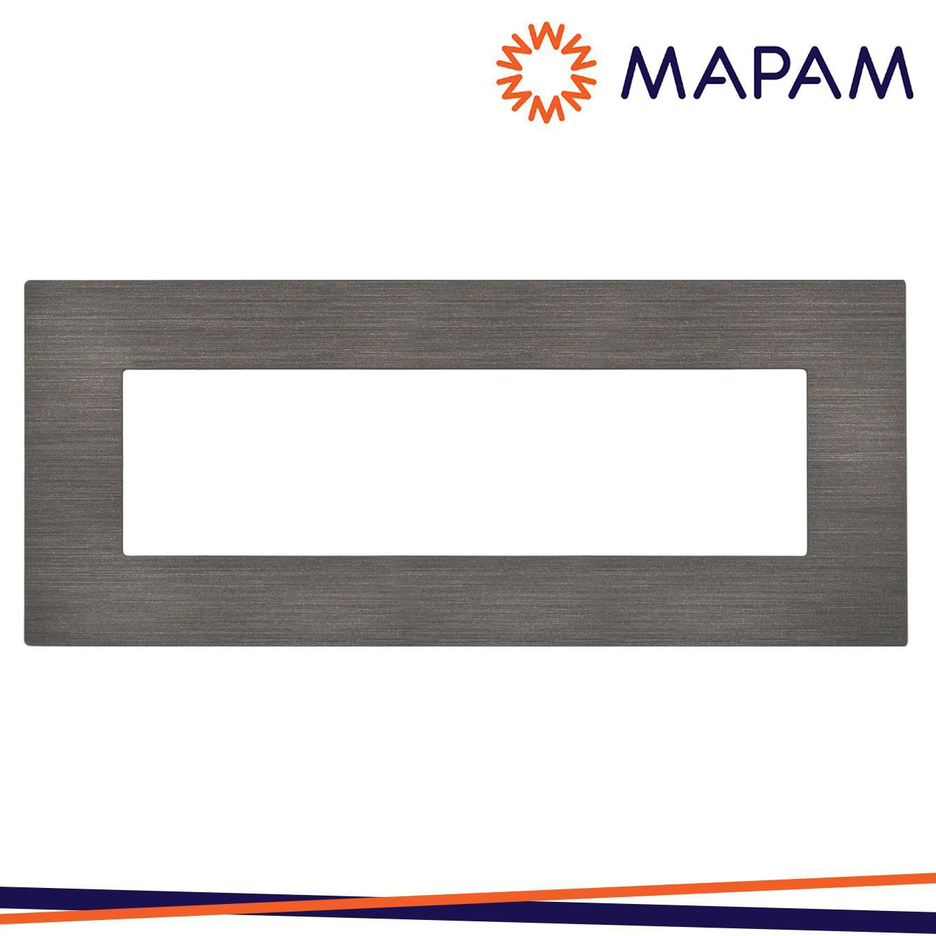 PLACCA TECNOPOLIMERO SPAZZOLATO M5006SL-7 JOY 6P TESTA DI MO