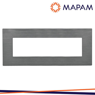 PLACCA TECNOPOLIMERO SPAZZOLATO M5006SL-8 JOY 6P GRIGIO