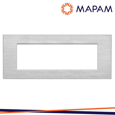 PLACCA TECNOPOLIMERO SPAZZOLATO M5006SL-9 JOY 6P SILVER