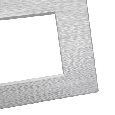 PLACCA TECNOPOLIMERO SPAZZOLATO M5006SL-9 JOY 6P SILVER