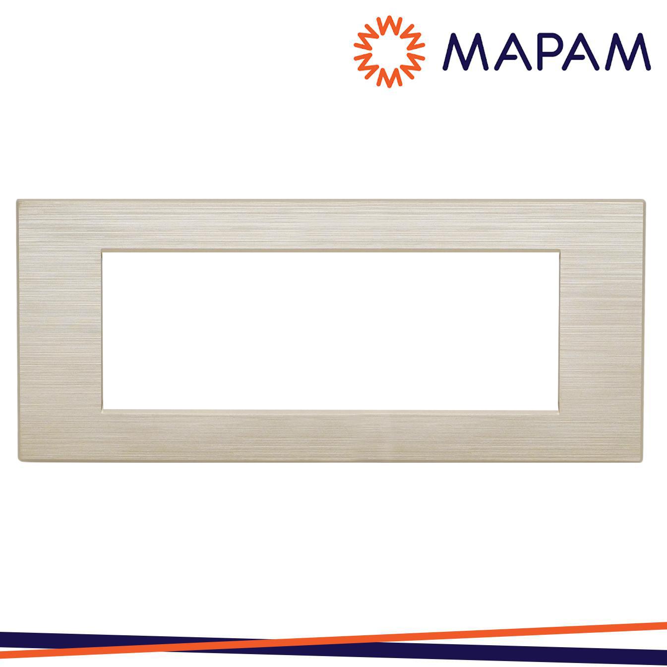 PLACCA TECNOPOLIMERO SPAZZOLATO M5006SL-13 JOY 6P CHAMPAGNE