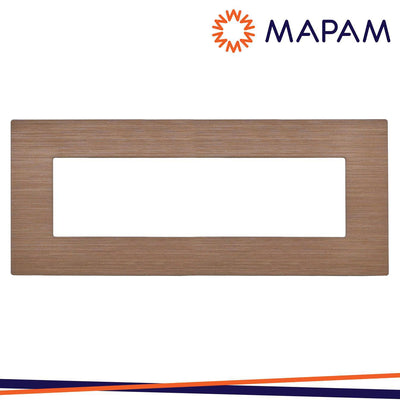 PLACCA TECNOPOLIMERO SPAZZOLATO M5006SL-14 JOY 6P BRONZO