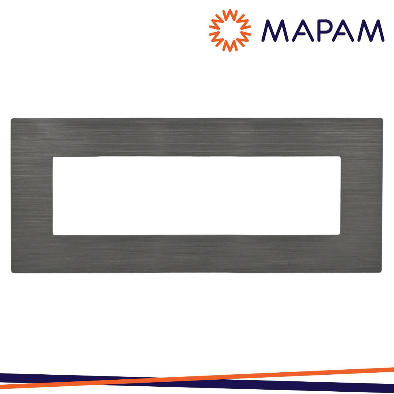 PLACCA TECNOPOLIMERO SPAZZOLATO M5006SL-24 JOY 6P ANTRACITE