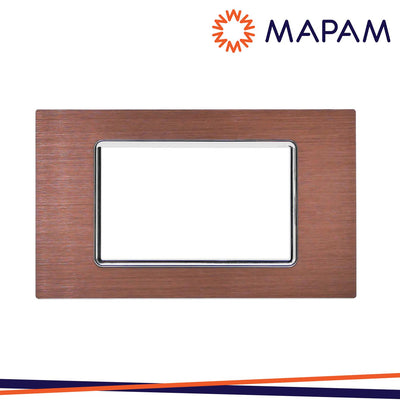 PLACCA ALLUMINIO 8004LL-6 ART  4P BRONZO