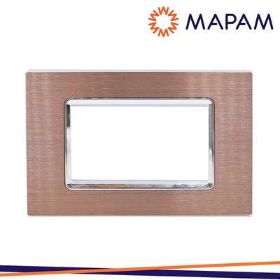 PLACCA ALLUMINIO T3-JOY M5004LL-6 4P BRONZO