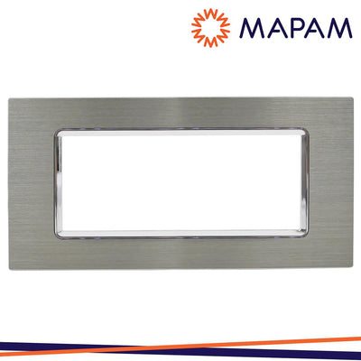 PLACCA ALLUMINIO M5006LL-4 JOY 6P PLATINO