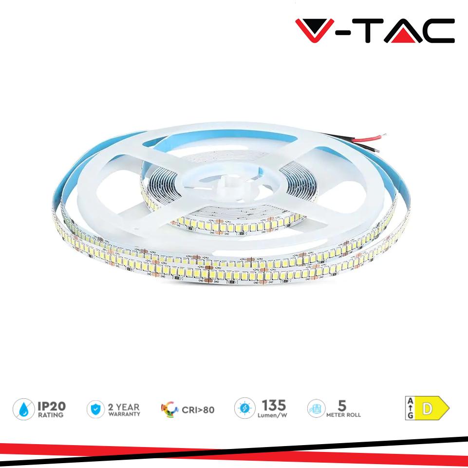 LED STRISCIA SMD2835 238 LEDS HIGH LUMEN 24V IP20 6400K 135 LM/W