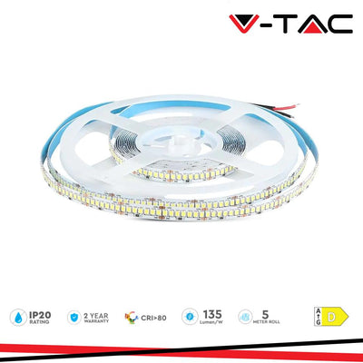 LED STRISCIA SMD2835 238 LEDS HIGH LUMEN 24V IP20 6400K 135 LM/W