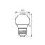 LAMPADINA LED IQ-LED G45E27 4,2W-CW - KANLUX