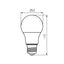 LAMPADINA LED IQ-LEDDIM A60 7,3W-NW - KANLUX