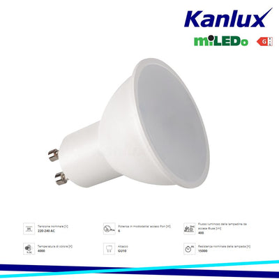 LAMPA LED GU10 N LED 6W-NW - KANLUX